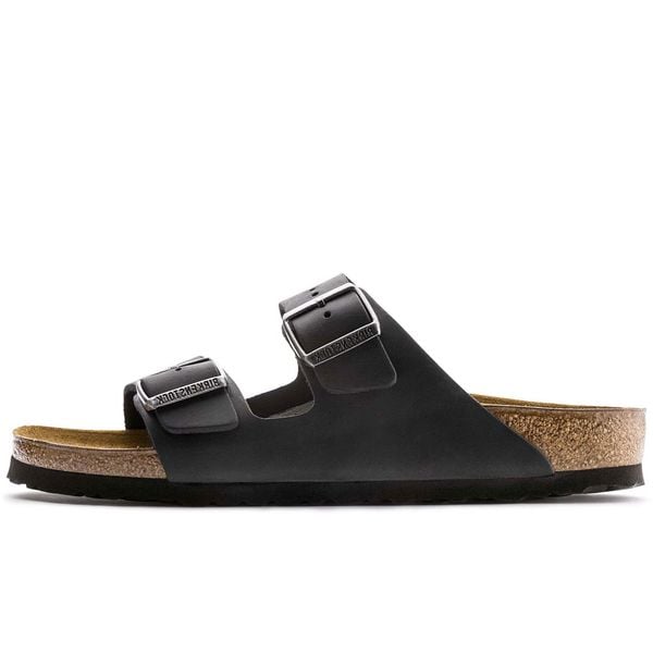 Klapki Birkenstock Arizona Bs Dorosłych. Czarne klapki Birkenstock, bez wzorów, z materiału, bez obcasa. Za 359.00 zł.