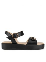 Lasocki Sandały ARC-3032-33 Czarny. Czarne sandały Lasocki, bez wzorów, ze skóry, bez obcasa, na płaskiej podeszwie, bez zapięcia. Za 169.99 zł.