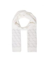 Guess Szalik W5BZ21 Z2NQ2 Biały. Białe rękawiczki Guess, z aplikacjami, z materiału. Za 299.99 zł.