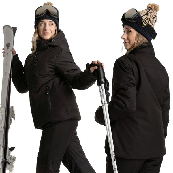 Kurtka narciarska damska KADVA Edge X Jacket. Czarne kurtki narciarskie KADVA, l, bez wzorów, z materiału, bez kaptura, narciarskie. Za 209.99 zł.