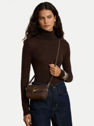 LAUREN RALPH LAUREN Torebka 431P18466003 Brązowy ciemny. Brązowe listonoszki Lauren Ralph Lauren, bez wzorów, z nubiku, bez dodatków. Za 1,299.00 zł.