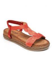 Sixth Sens Sandały w kolorze pomarańczowym rozmiar: 39. Pomarańczowe sandały Sixth Sens, bez wzorów, klasyczne, z otwartym noskiem, bez obcasa, bez zapięcia. Za 121.99 zł.