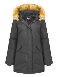 Geographical Norway Parka "Dinasty" w kolorze antracytowym rozmiar: XL. Czarne parki Geographical Norway, xl, bez kaptura. Za 197.63 zł.