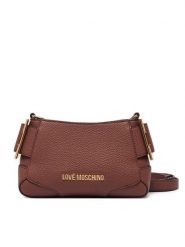 LOVE MOSCHINO Torebka JC4096PP1PLT1200 Brązowy. Brązowe listonoszki Love Moschino, bez wzorów, ze skóry, bez dodatków. Za 919.99 zł.