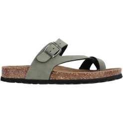 Sandały damskie Cruz Hardinsburg. Czarne sandały CRUZ, bez wzorów, z materiału, eleganckie, bez obcasa, bez zapięcia. Za 195.50 zł.
