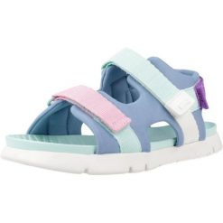 Sandały CAMPER K800532 009 Niebieski. Niebieskie sandały Camper, bez wzorów, z tkaniny, sportowe, bez obcasa, bez zapięcia. Za 201.99 zł.