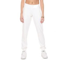 Spodnie dresowe z sznurek regulacyjny na co dzień. Białe spodnie dresowe LEONE 1947 APPAREL, bez wzorów, z dresówki. W wyprzedaży za 134.57 zł.