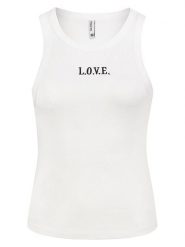 Sublevel Top w kolorze białym rozmiar: S. Białe topy Sublevel, s, bez wzorów, bez kołnierzyka, bez ramiączek. Za 39.99 zł.