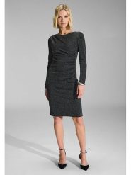 SWING Sukienka w kolorze czarnym rozmiar: 42. Czarne sukienki Swing, bez wzorów, bez kołnierzyka, bez ramiączek, midi. Za 262.95 zł.