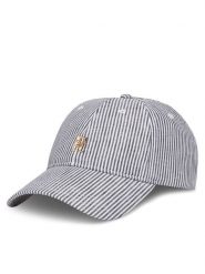 Tommy Hilfiger Czapka z daszkiem Premiu Beach AW0AW17141 Niebieski. Niebieskie czapki TOMMY HILFIGER, bez wzorów, ze lnu. Za 139.99 zł.