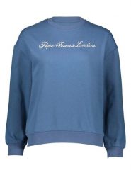 Pepe Jeans Sweter w kolorze niebieskim rozmiar: L. Niebieskie swetry Pepe Jeans, l, bez wzorów, z jeansu, bez ramiączek. Za 175.26 zł.