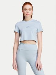 Adidas T-Shirt ALL SZN 3-Stripes IY6846 Niebieski Slim Fit. Niebieskie t-shirty Adidas, l, bez wzorów, z bawełny, bez kołnierzyka, bez ramiączek. Za 139.99 zł.