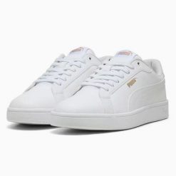 Buty Sportowe Damskie Puma Grounded SL. Białe obuwie sportowe Puma, bez zapięcia, trekkingowe. Za 202.50 zł.