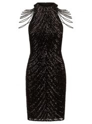 APART Sukienka w kolorze czarnym rozmiar: 42. Czarne sukienki Apart, bez wzorów, bez kołnierzyka, bez ramiączek, mini. Za 459.04 zł.