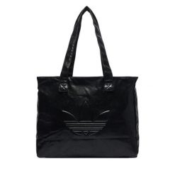 Torebka adidas. Czarne shopper Adidas, bez wzorów, bez dodatków. Za 239.99 zł.
