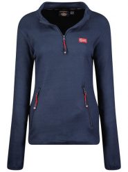 Geographical Norway Bluza polarowa "Ulyssia" w kolorze granatowym rozmiar: XXL. Niebieskie bluzy Geographical Norway, xxl, bez wzorów, z polaru, bez kaptura. Za 70.41 zł.