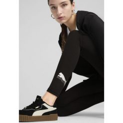 Damskie legginsy ESS METALLIC PUMA Black Metallic Silver. Czarne legginsy Puma, s, bez wzorów. W wyprzedaży za 94.00 zł.