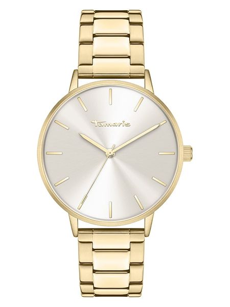 Tamaris Zegarek kwarcowy w kolorze złotym rozmiar: onesize. Żółte, analogowe zegarki Tamaris, ze stali. Za 183.59 zł.