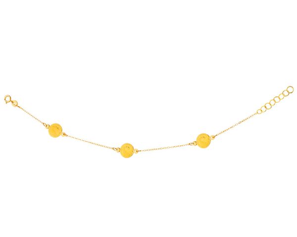 Złota bransoletka - monety. Żółte bransoletki Apart, złote. W wyprzedaży za 615.30 zł.