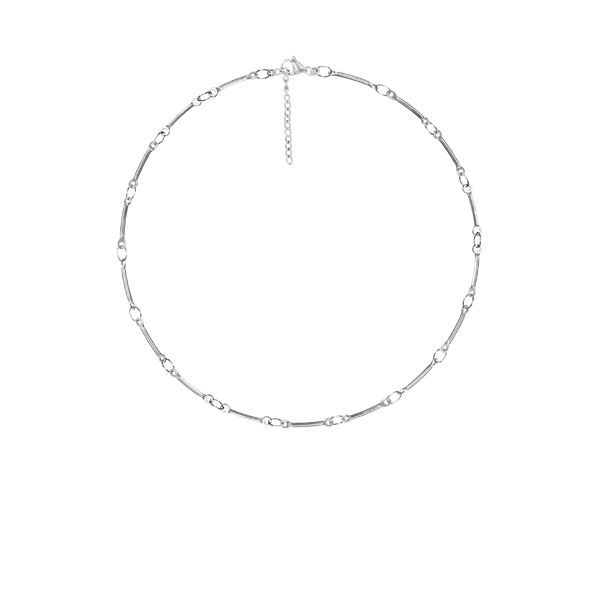 Bransoletka Bamboo posrebrzana 17+5 cm. Szare bransoletki Lilou, posrebrzane. Za 99.00 zł.