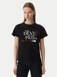 Rinascimento T-Shirt CFC0129300003 Czarny Regular Fit. Czarne t-shirty Rinascimento, l, bez wzorów, z bawełny, bez kołnierzyka, bez ramiączek. Za 259.99 zł.