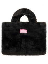 Zwillingsherz Torebka w kolorze czarnym - 33 x 23 cm rozmiar: onesize. Czarne torebki klasyczne Zwillingsherz, bez wzorów, z materiału, bez dodatków. Za 140.86 zł.