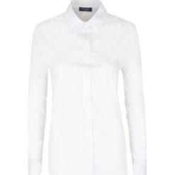 Koszula Trussardi Jeans. Białe koszule Trussardi Jeans, bez wzorów, z jeansu, klasyczne, bez kołnierzyka, bez ramiączek. Za 139.00 zł.
