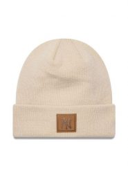 New Era Czapka Team Patch Cuff Bea 60565198 Beżowy. Brązowe czapki New Era, bez wzorów, z materiału. Za 129.99 zł.