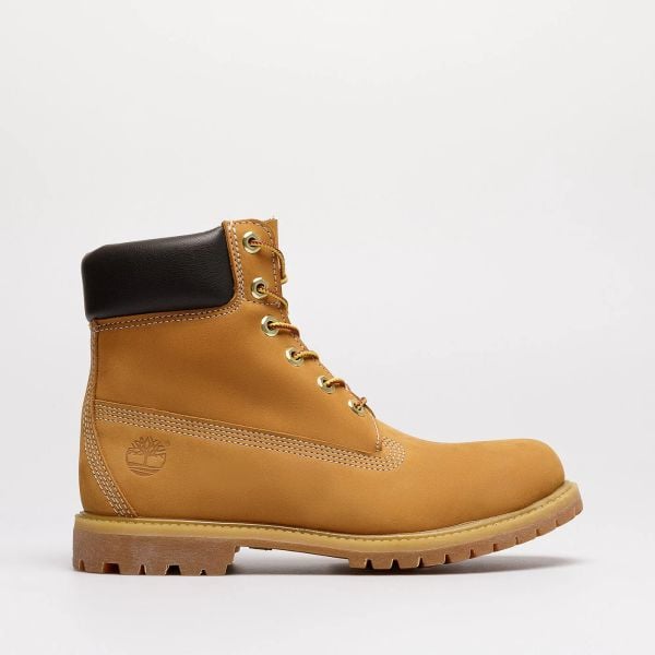 Trapery damskie TIMBERLAND PREMIUM 6 INCH BOOT - W. Brązowe trapery i śniegowce Timberland, z materiału. Za 819.99 zł.