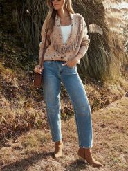 Milan Kiss Kardigan w kolorze jasnobrązowym rozmiar: S. Brązowe kardigany Milan Kiss, s, bez wzorów. Za 173.99 zł.