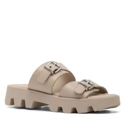 Klapki Lasocki. Brązowe klapki Lasocki, bez wzorów, bez obcasa. Za 159.99 zł.