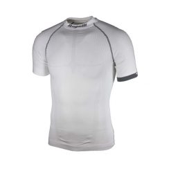 Kompresyjny T-Shirt funkcjonalny. Białe koszulki sportowe Rogelli, bez wzorów, bez ramiączek. W wyprzedaży za 96.00 zł.