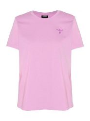 Chiemsee Koszulka w kolorze fioletowym rozmiar: S. Różowe bluzki Chiemsee, s, bez wzorów, z bawełny, bez kołnierzyka, bez ramiączek. Za 48.16 zł.