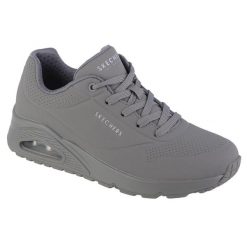 Buty sportowe Sneakersy damskie, Uno-Stand on Air. Szare obuwie sportowe Skechers, bez zapięcia, trekkingowe. Za 319.99 zł.