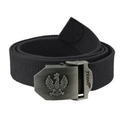 Pas parciany Orzeł. Czarne spodnie sportowe TEXAR, bez wzorów, trekkingowe. Za 61.99 zł.