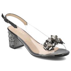 Czarne Sandały Żelki S.Barski Eleganckie Obuwie Damskie. Czarne sandały S.BARSKI, bez wzorów, z materiału, eleganckie, bez obcasa, na obcasie, bez zapięcia. Za 179.99 zł.