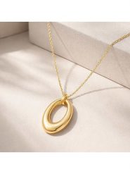 ÔNESSA Naszyjnik z zawieszką - dł. 40 cm rozmiar: onesize. Żółte naszyjniki ÔNESSA, z mosiądzu. Za 68.95 zł.