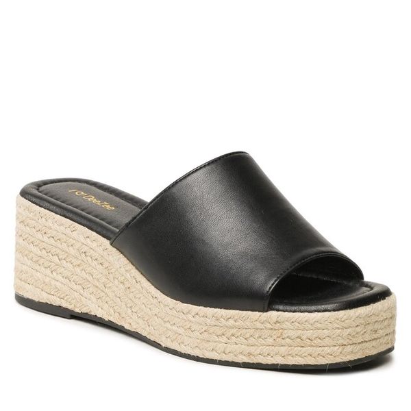 Espadryle DeeZee. Czarne espadryle DeeZee, bez wzorów, bez obcasa, bez zapięcia. Za 129.99 zł.