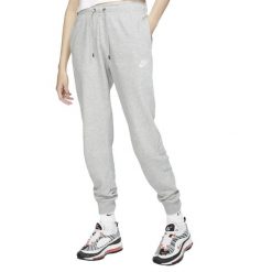 Damskie Spodnie Do Biegania Essential Fleece. Szare spodnie sportowe Nike, bez wzorów, do biegania. Za 148.99 zł.