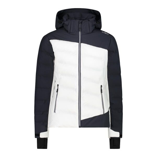 Kurtka damska narciarska CMP 34W4596. Białe kurtki narciarskie CMP, xs, bez wzorów, bez kaptura, narciarskie. W wyprzedaży za 789.05 zł.