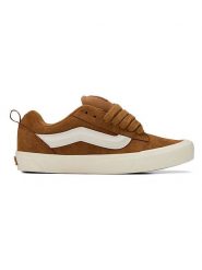 Vans Skórzane sneakersy w kolorze jasnobrązowym rozmiar: 36. Brązowe trampki Vans, bez wzorów, bez zapięcia. Za 159.95 zł.