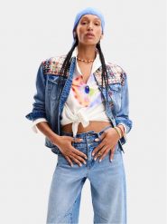 Desigual Kurtka jeansowa Donis 24SWED13 Niebieski Regular Fit. Niebieskie kurtki Desigual, s, bez wzorów, z bawełny, bez kaptura. Za 619.99 zł.