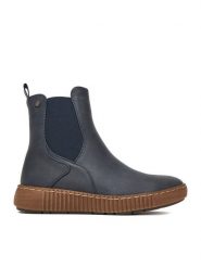 Go Soft Botki CEO-WS5586-07 Granatowy. Niebieskie botki GO SOFT, bez wzorów, z materiału, bez obcasa, na płaskiej podeszwie, bez zapięcia. Za 179.99 zł.