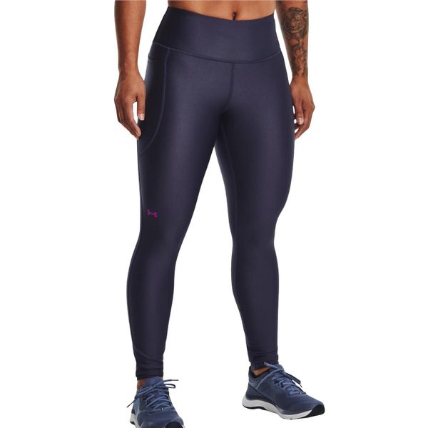 Legginsy Under Armour Heatgear, Kobiety. Fioletowe legginsy Under Armour, bez wzorów, na fitness i siłownię. Za 179.99 zł.