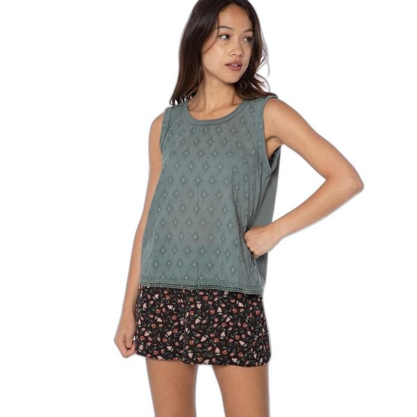 Koszulka damska Protest PRTJONNY. Zielone bluzki Protest, bez wzorów, sportowe, bez kołnierzyka, bez ramiączek. W wyprzedaży za 139.90 zł.