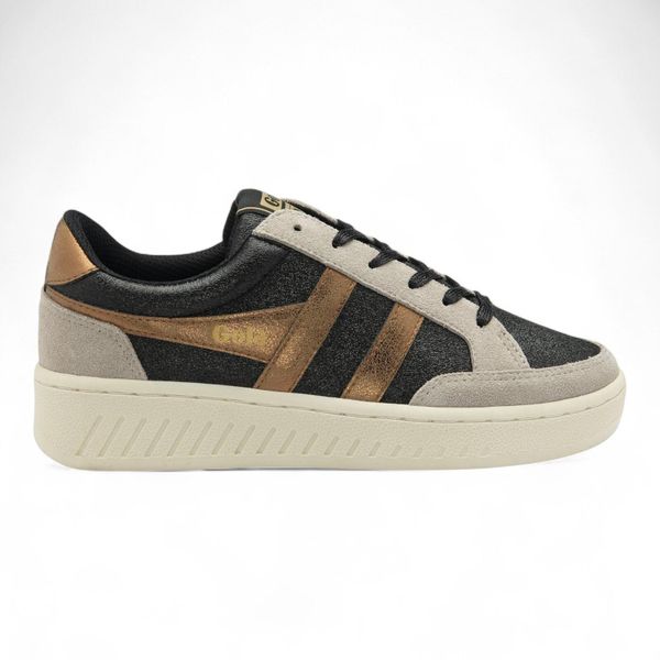 Sneakersy damskie Gola Superslam Blaze II. Brązowe obuwie sportowe Gola, bez zapięcia. W wyprzedaży za 384.50 zł.