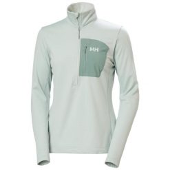 Bluza damska z zamkiem 1/2 Helly Hansen Versalite Fleece. Zielone bluzy Helly Hansen, uniwersalny, bez wzorów, z elastanu, bez kaptura. Za 252.20 zł.