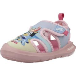 Sandały GARVALIN 262850G Rose. Czerwone sandały Garvalin, bez wzorów, z tkaniny, sportowe, bez obcasa, bez zapięcia. Za 134.99 zł.