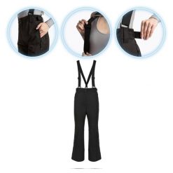 Spodnie narciarskie damskie KADVA Edge X Pants. Czarne spodnie narciarskie KADVA, bez wzorów, narciarskie. Za 129.99 zł.