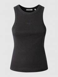 Pepe Jeans Top "Marian" w kolorze czarnym rozmiar: XL. Czarne topy Pepe Jeans, xl, bez wzorów, z jeansu, bez kołnierzyka, bez ramiączek. Za 69.99 zł.